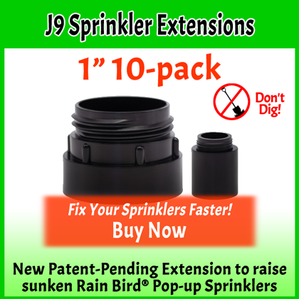 1 inch 10-pack J9 Sprinkler Extensions for Rain Bird® pop-up sprinklers